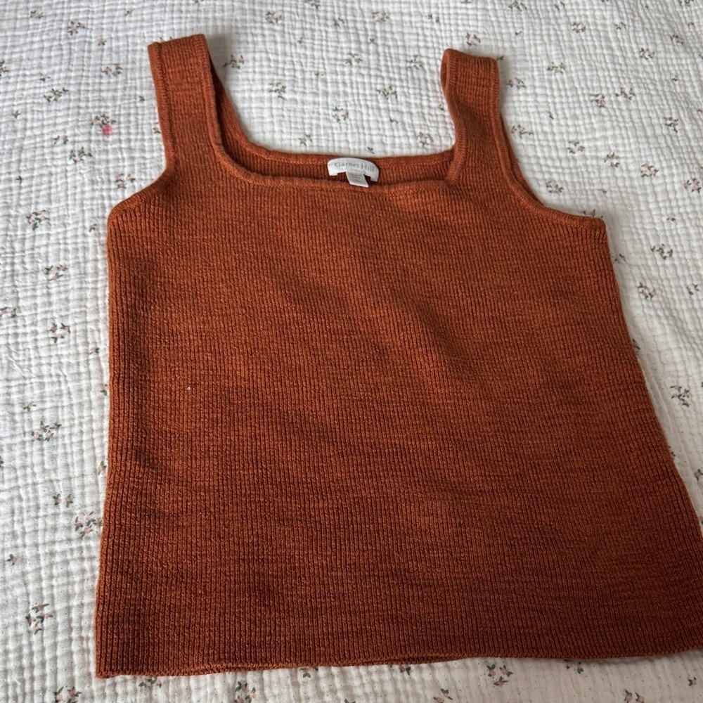 Garnet Hill Terracotta Knit Tank